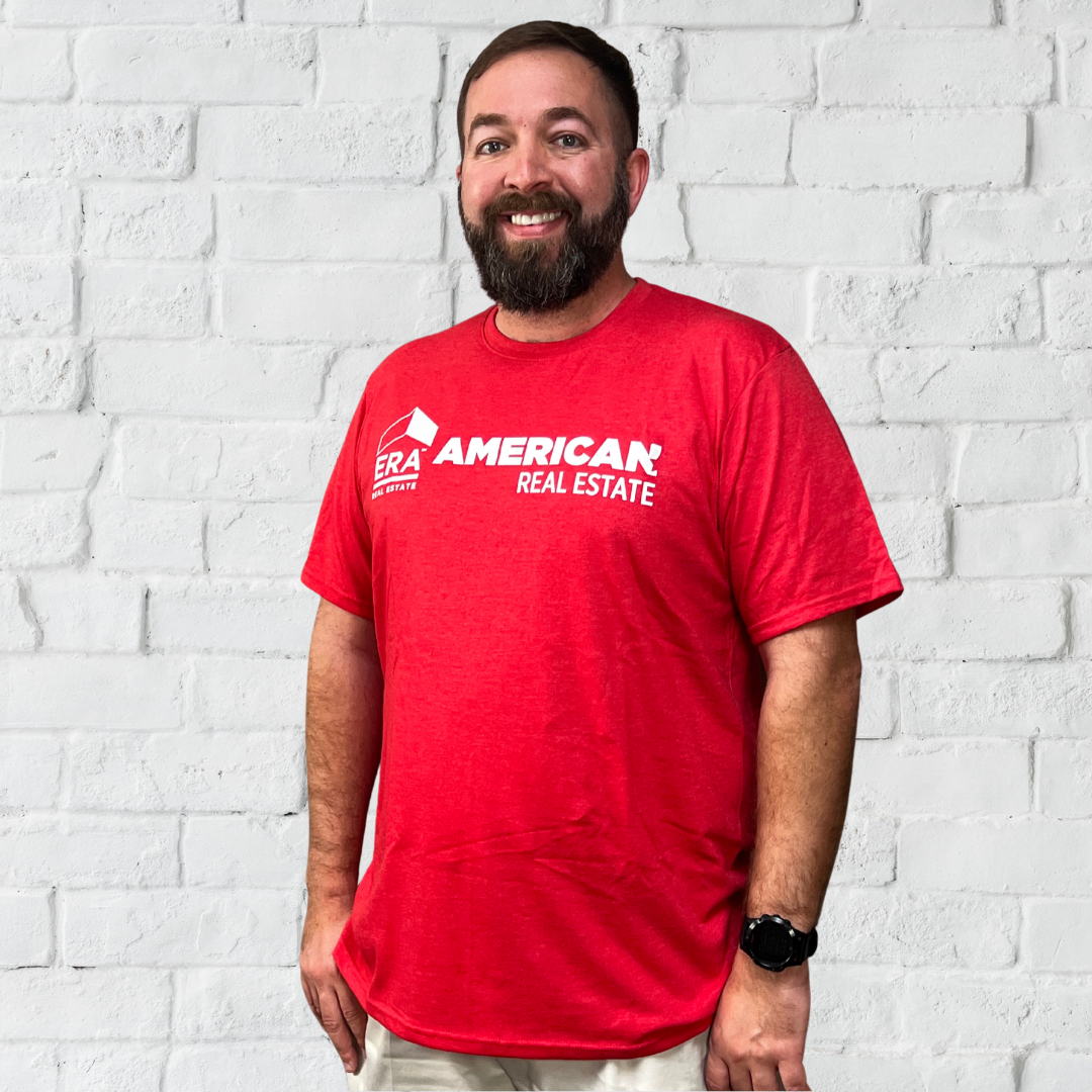 Men's Red Crew Neck Active