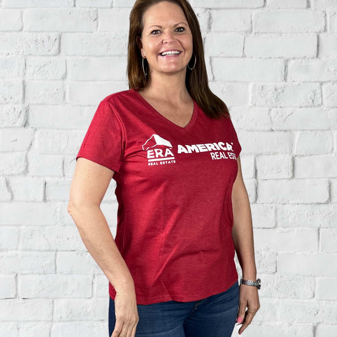 V-Neck Shirt - Cardinal Active