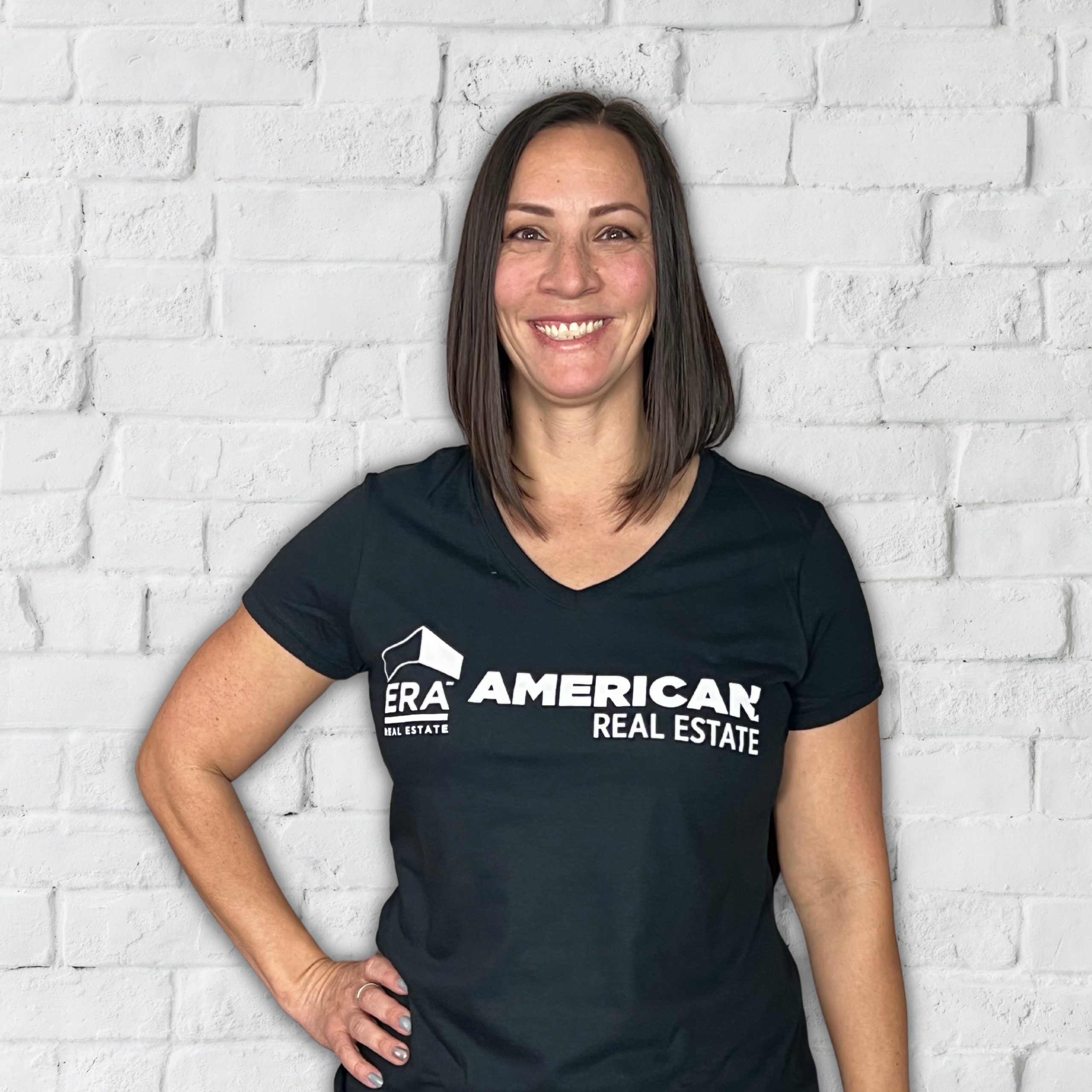 V-Neck Ladies Shirt - Black Active