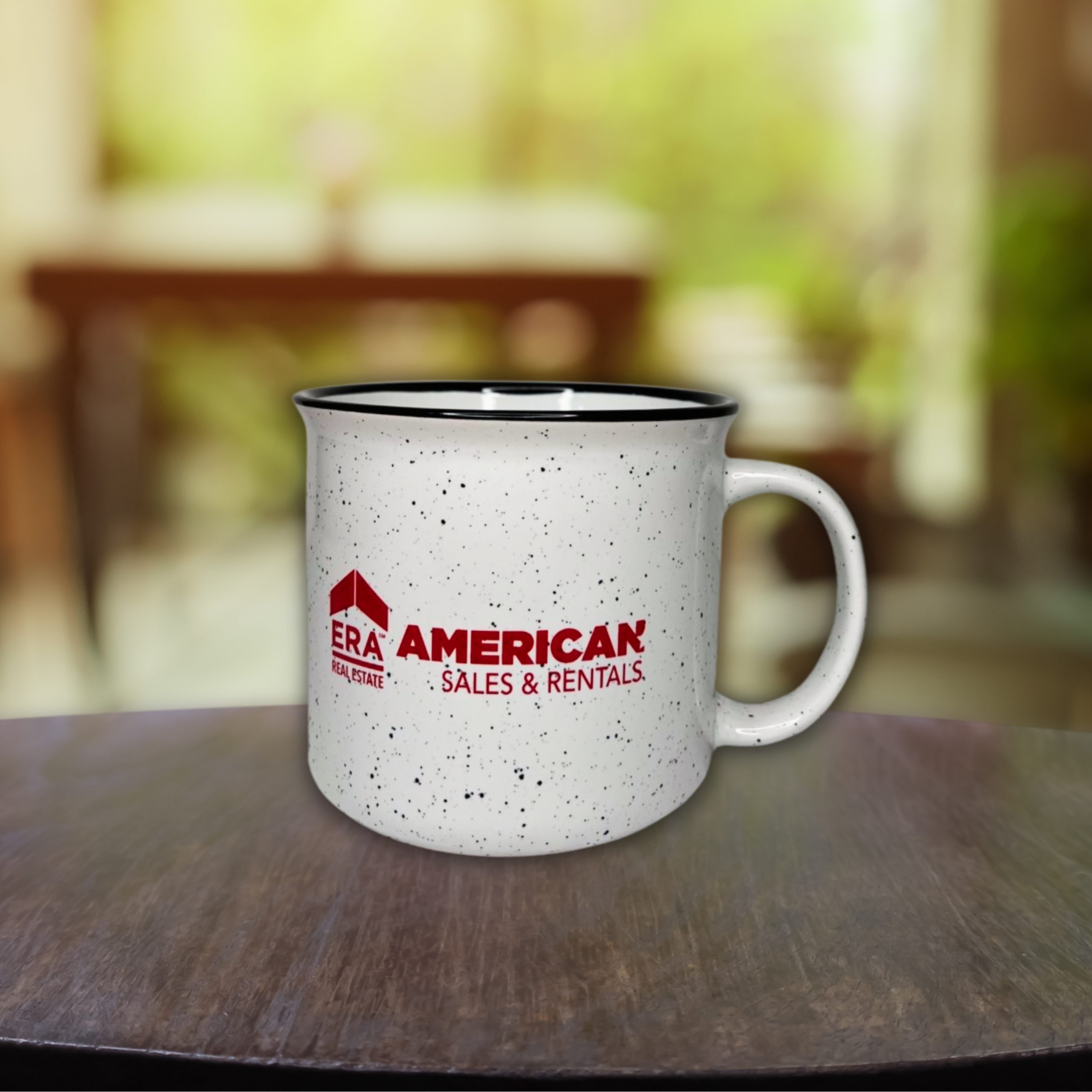 Coffee Mug - White & Red