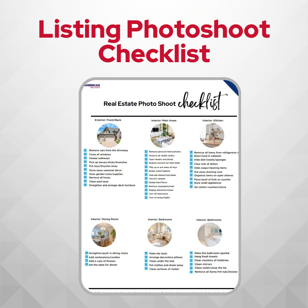 Listing Photoshoot Checklist