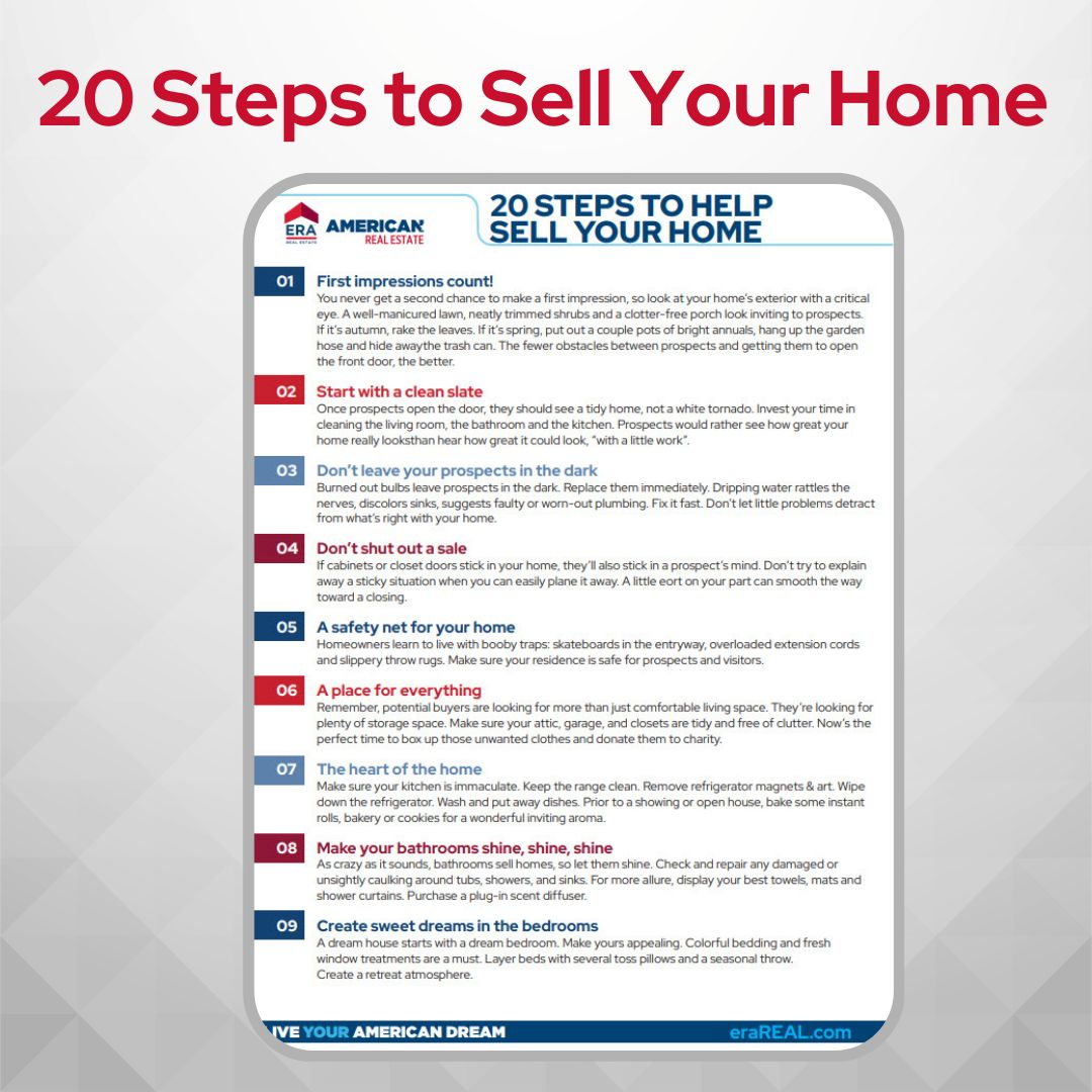20 Steps to Sell Your Home