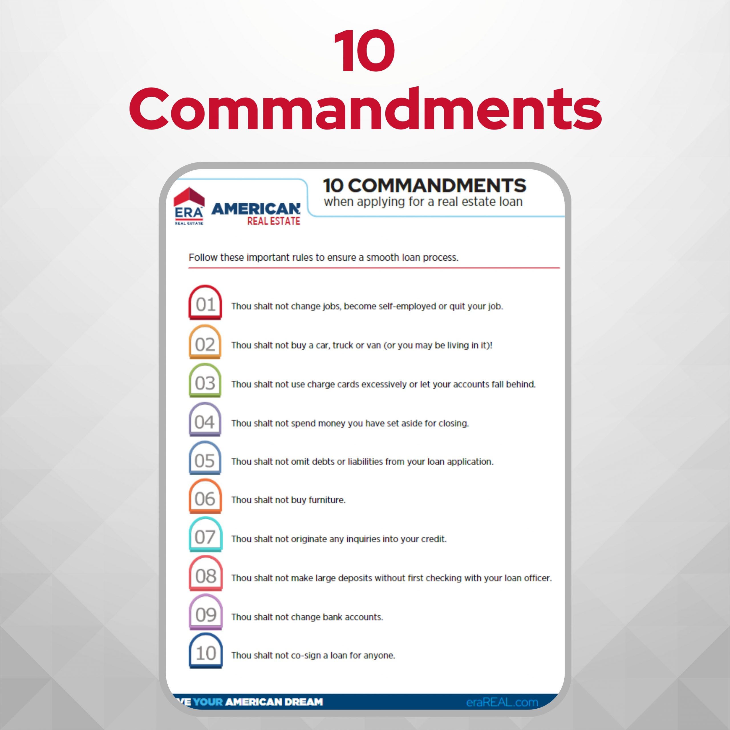 Buyer - 10 Commandments