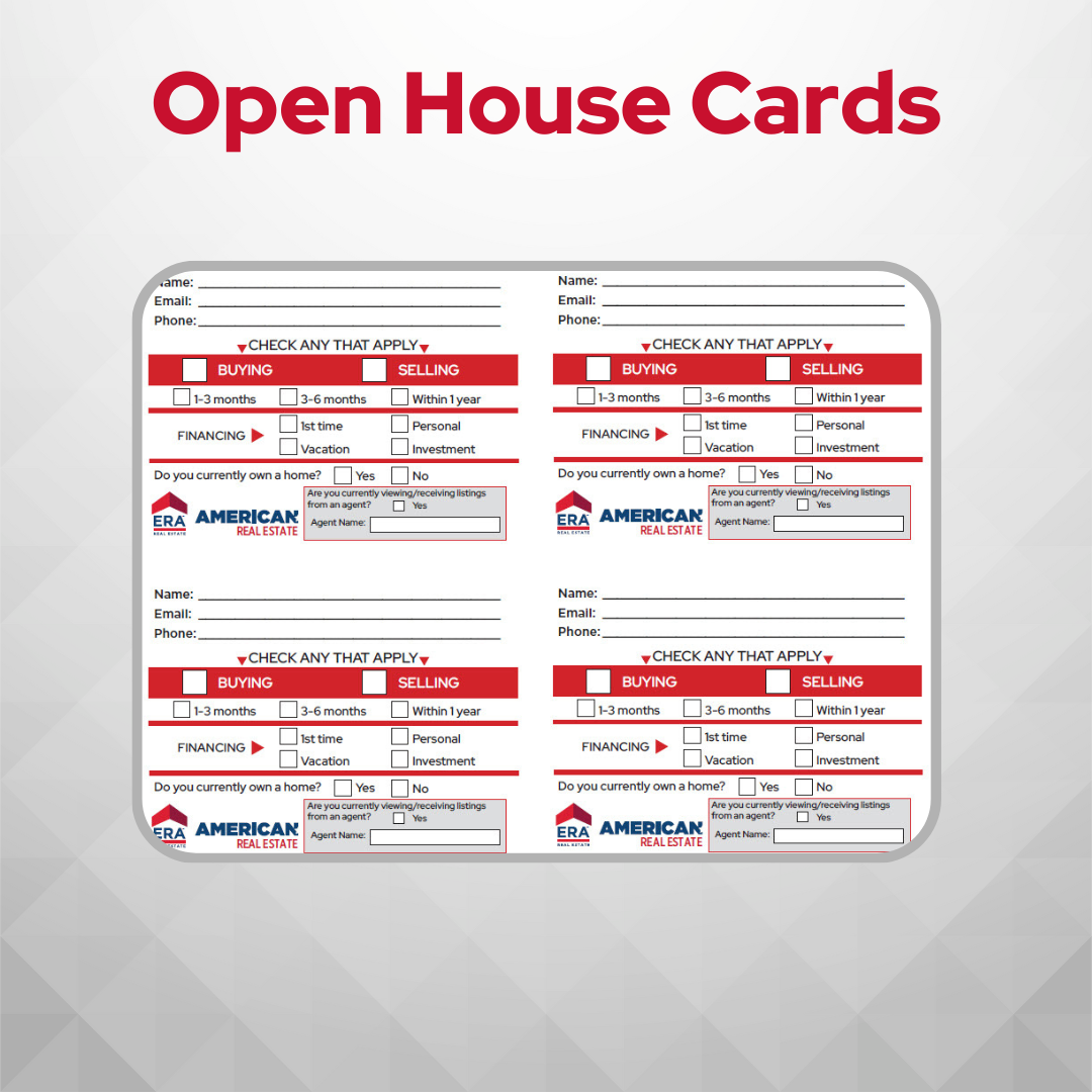 Open House Cards