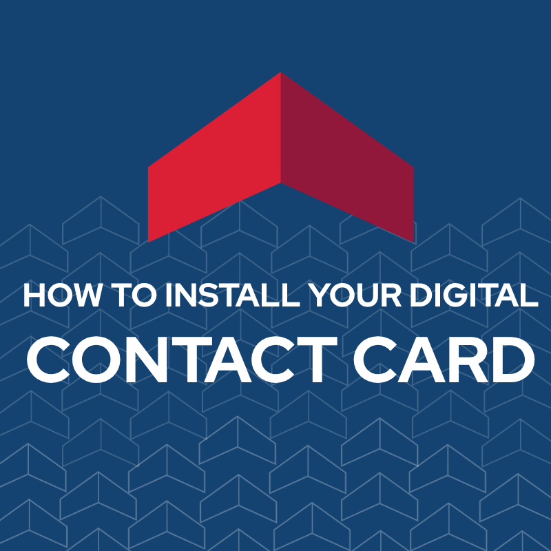 How To Install Digital Contact Card
