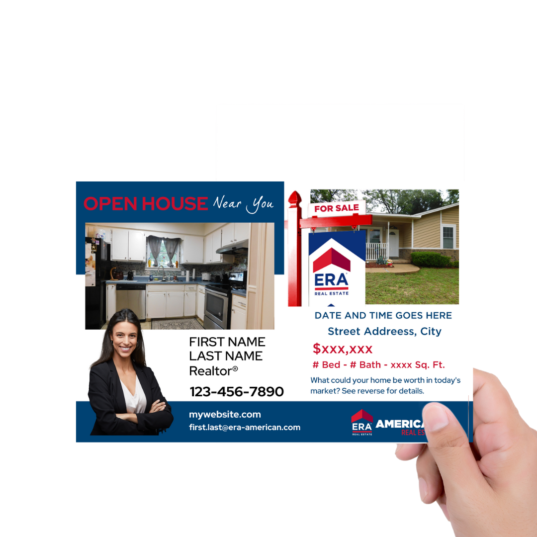 Open House Postcard Template