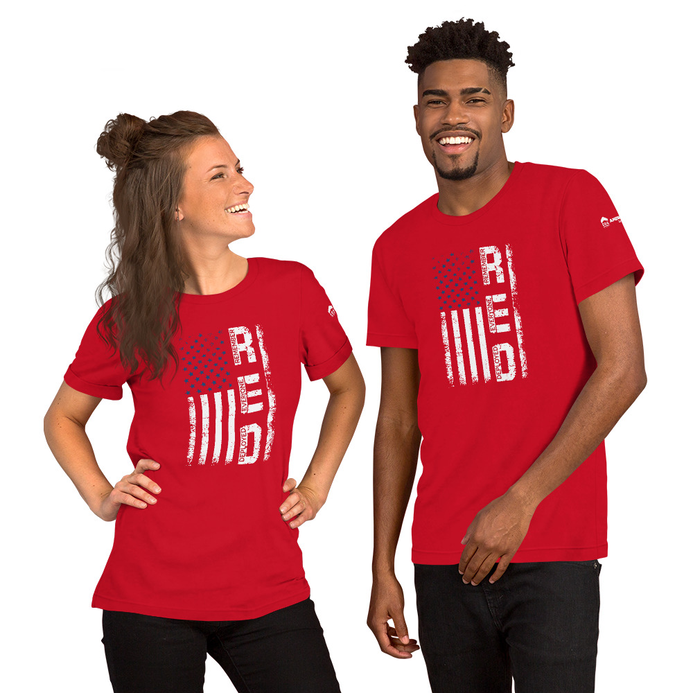RED Short Sleeve Tshirt (Bella &amp; Canvas)