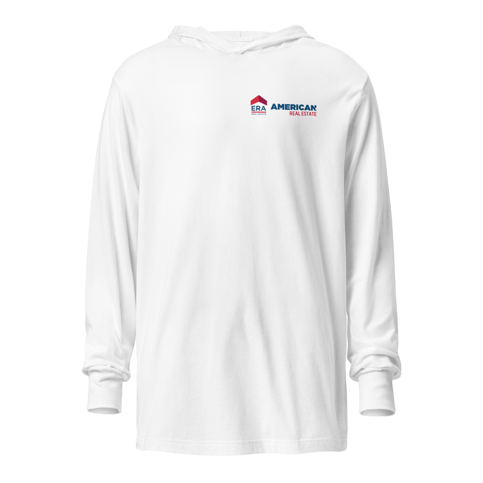Land of the Free Hooded long-sleeve tee (Bella & Canvas)