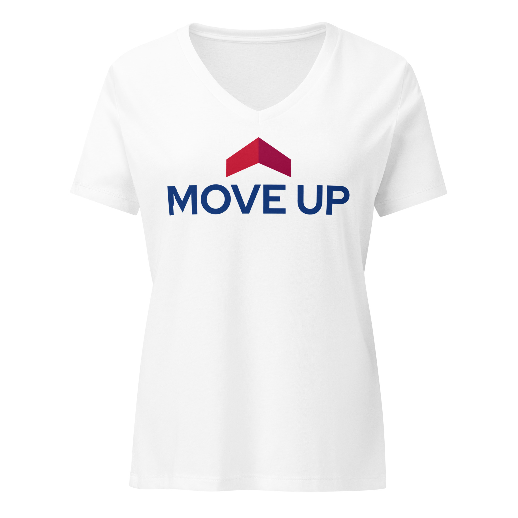 Women’s relaxed v-neck Move Up t-shirt